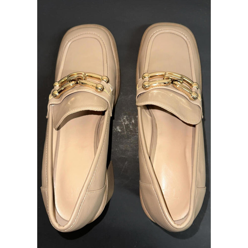 Justfab Daria Block Heeled Loafer Pump in Portabella, Size 12 NWoT - Picture 5 of 9